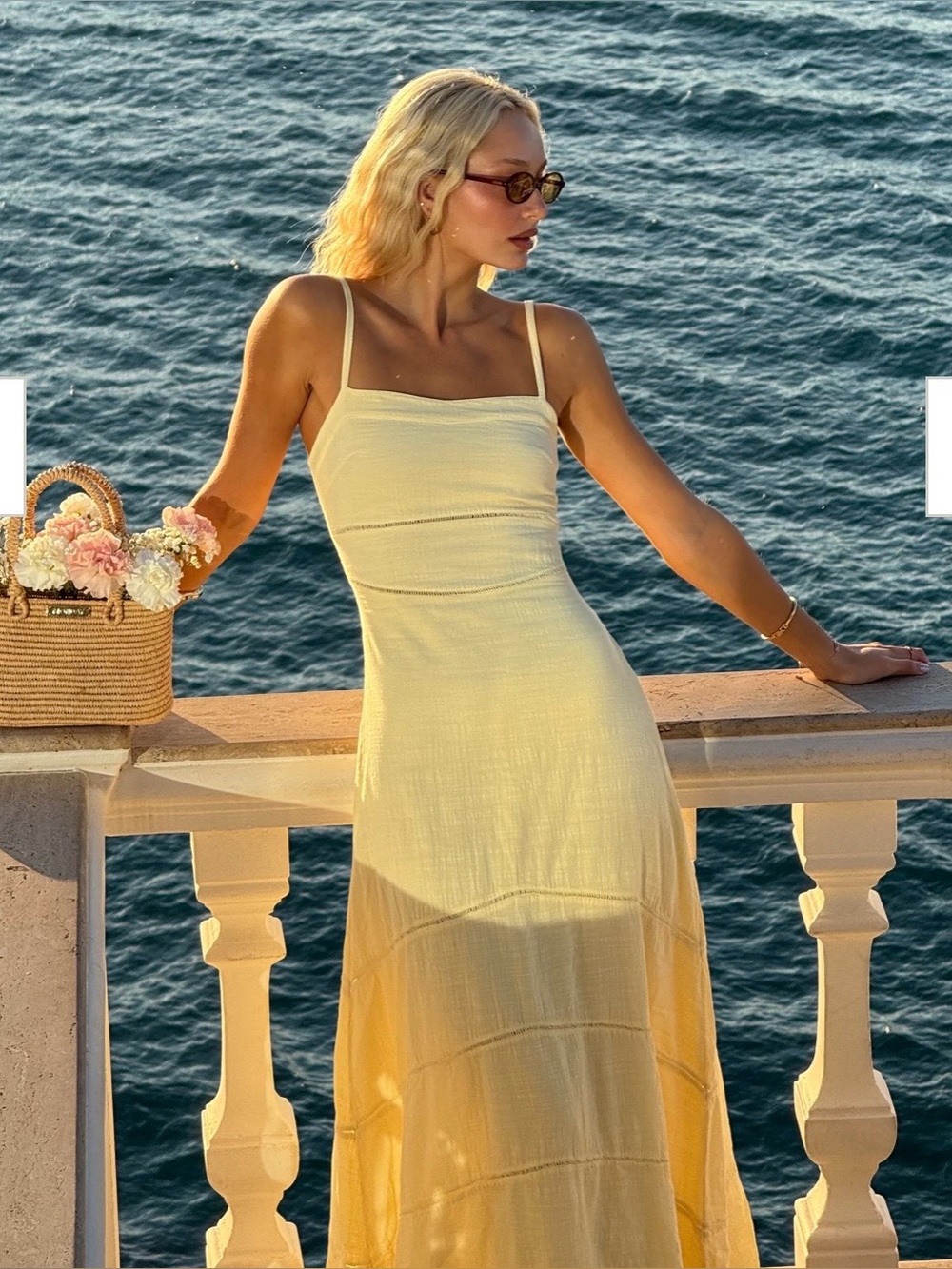 Blanco by Nature NWT Butter Yellow Maxi Dress. Says size M but runs a size small